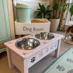 dog room decor Customized pet food feeding station