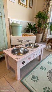 dog room decor Customized pet food feeding station