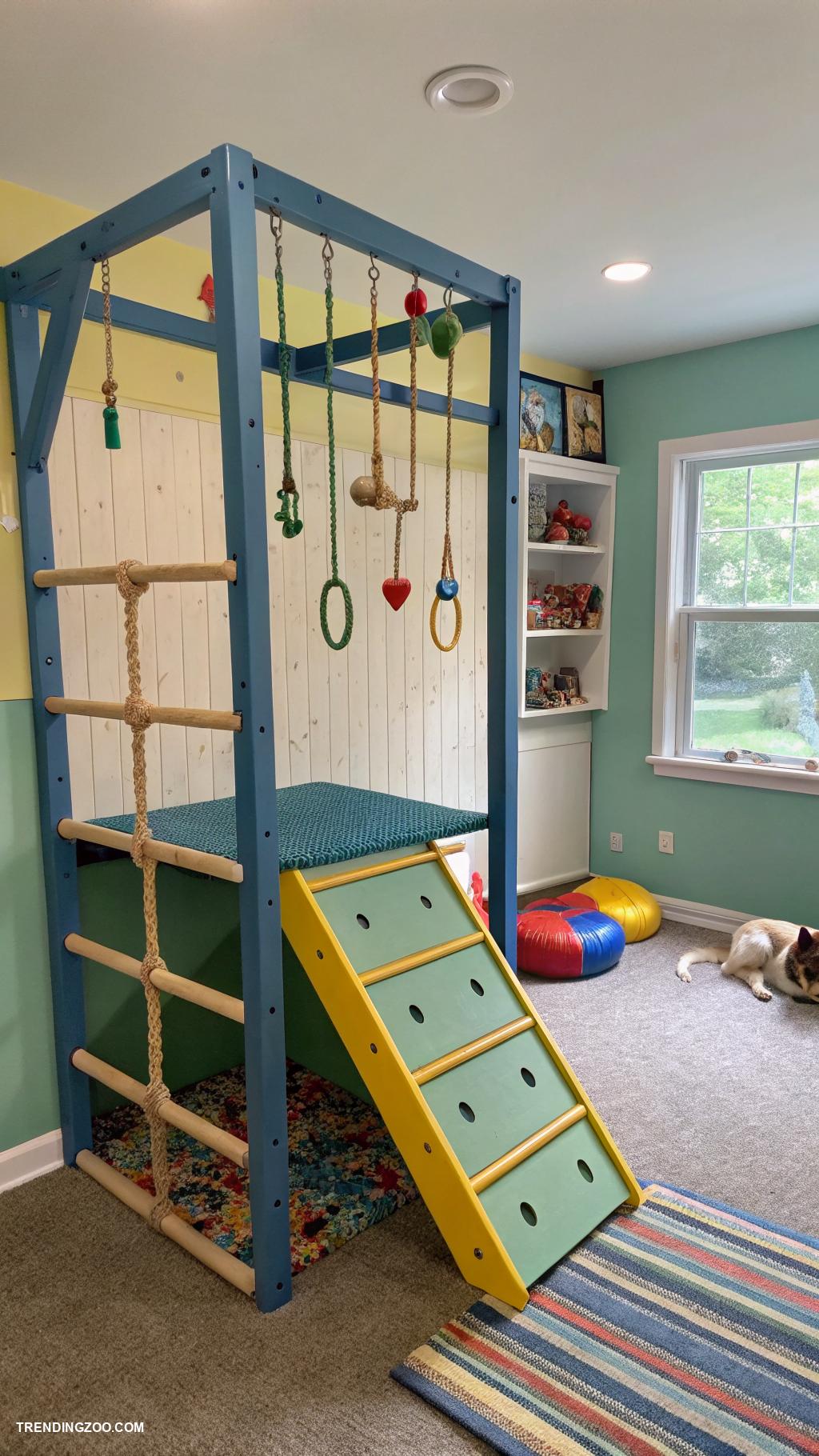 dog room decor Interactive wall mounted play structures