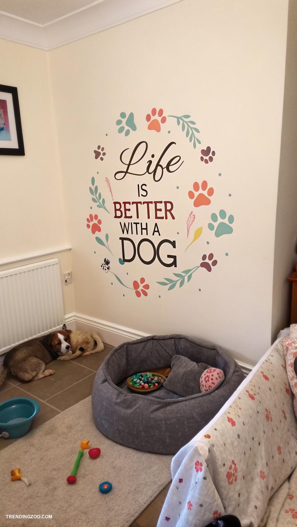 dog room decor Themed dog themed quote wall art