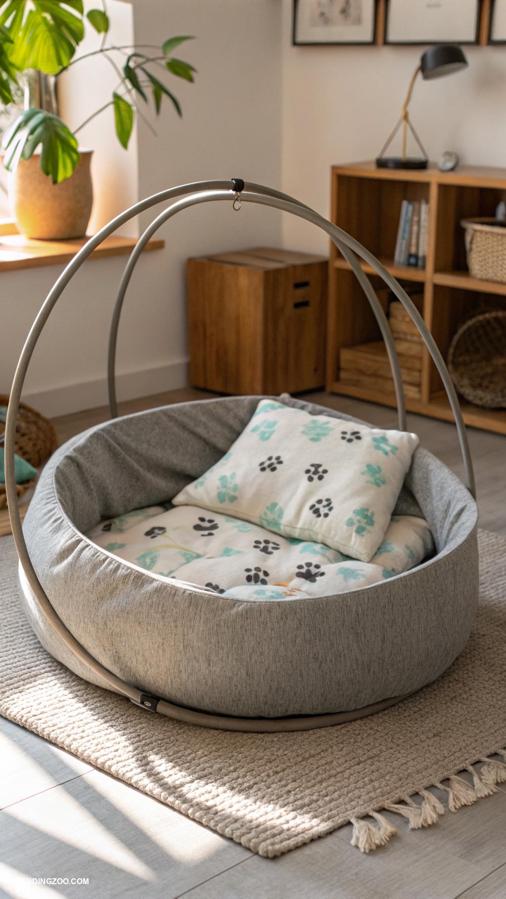 homemade cat beds Round hoop with padding