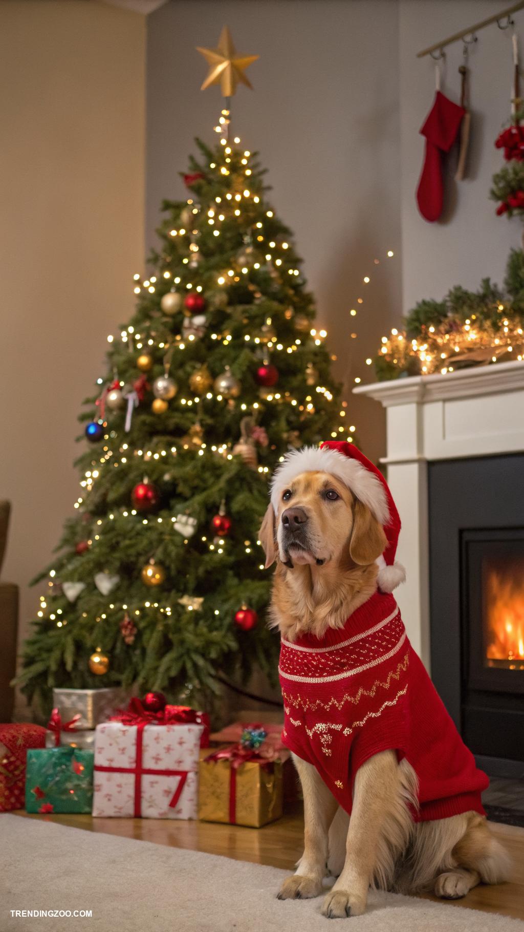 pet photo portrait ideas Festive holiday themes
