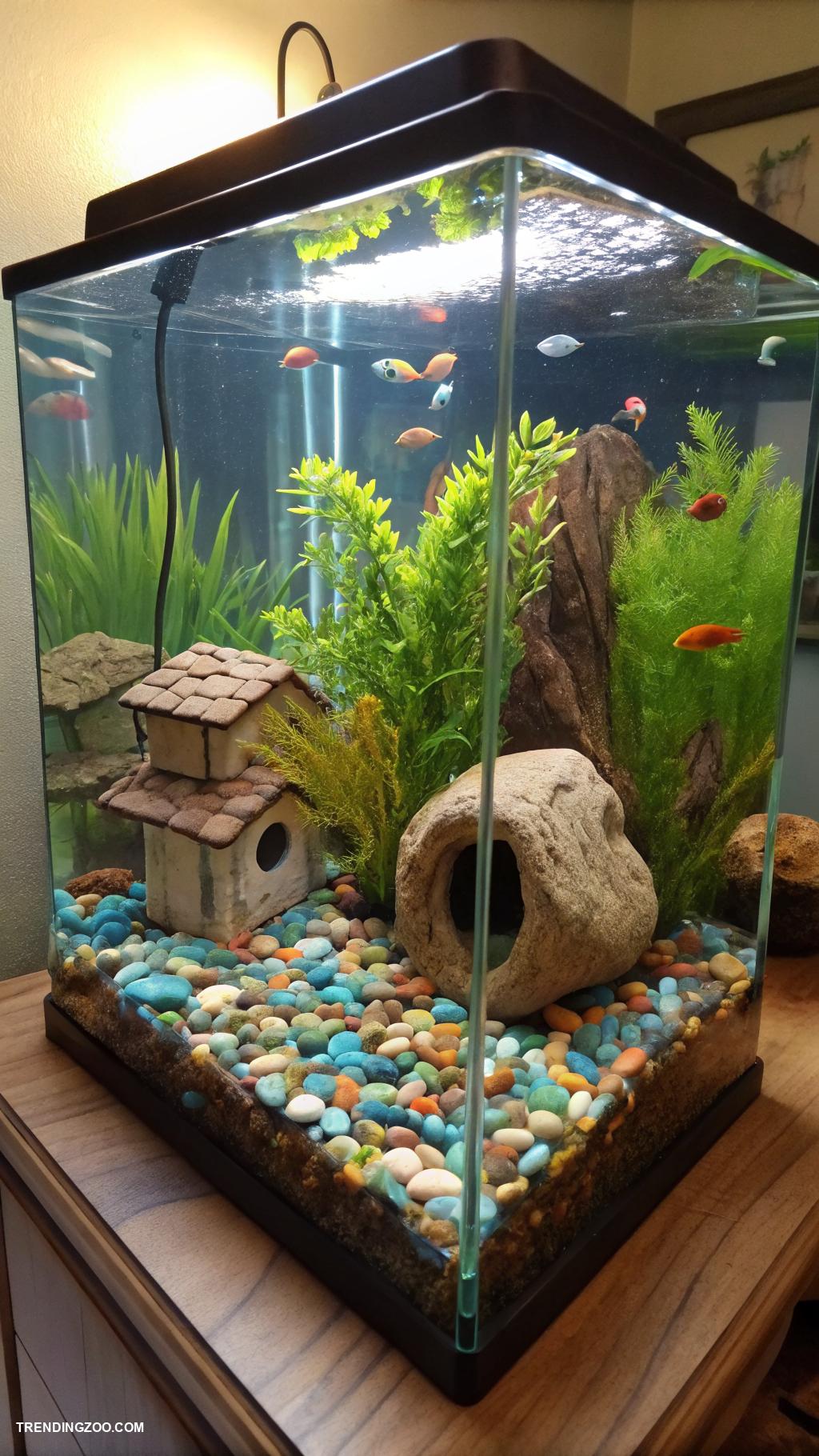 pet turtle Create a vibrant aquatic habitat