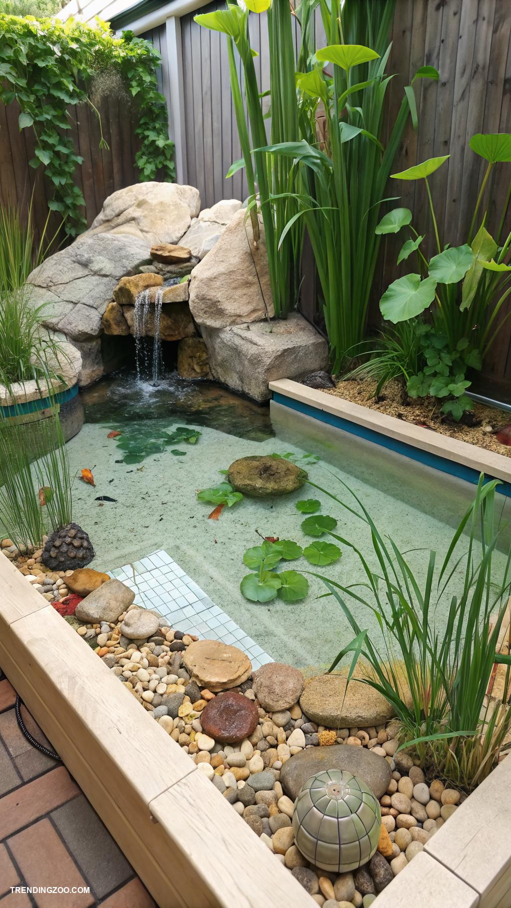 pet turtle Incorporate natural plants in the enclosure