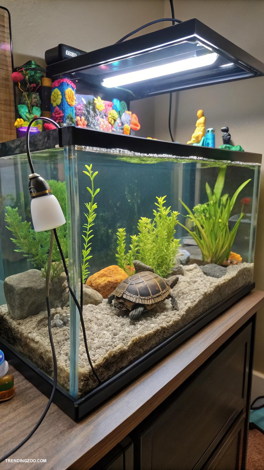pet turtle Keep tank clean to prevent diseases