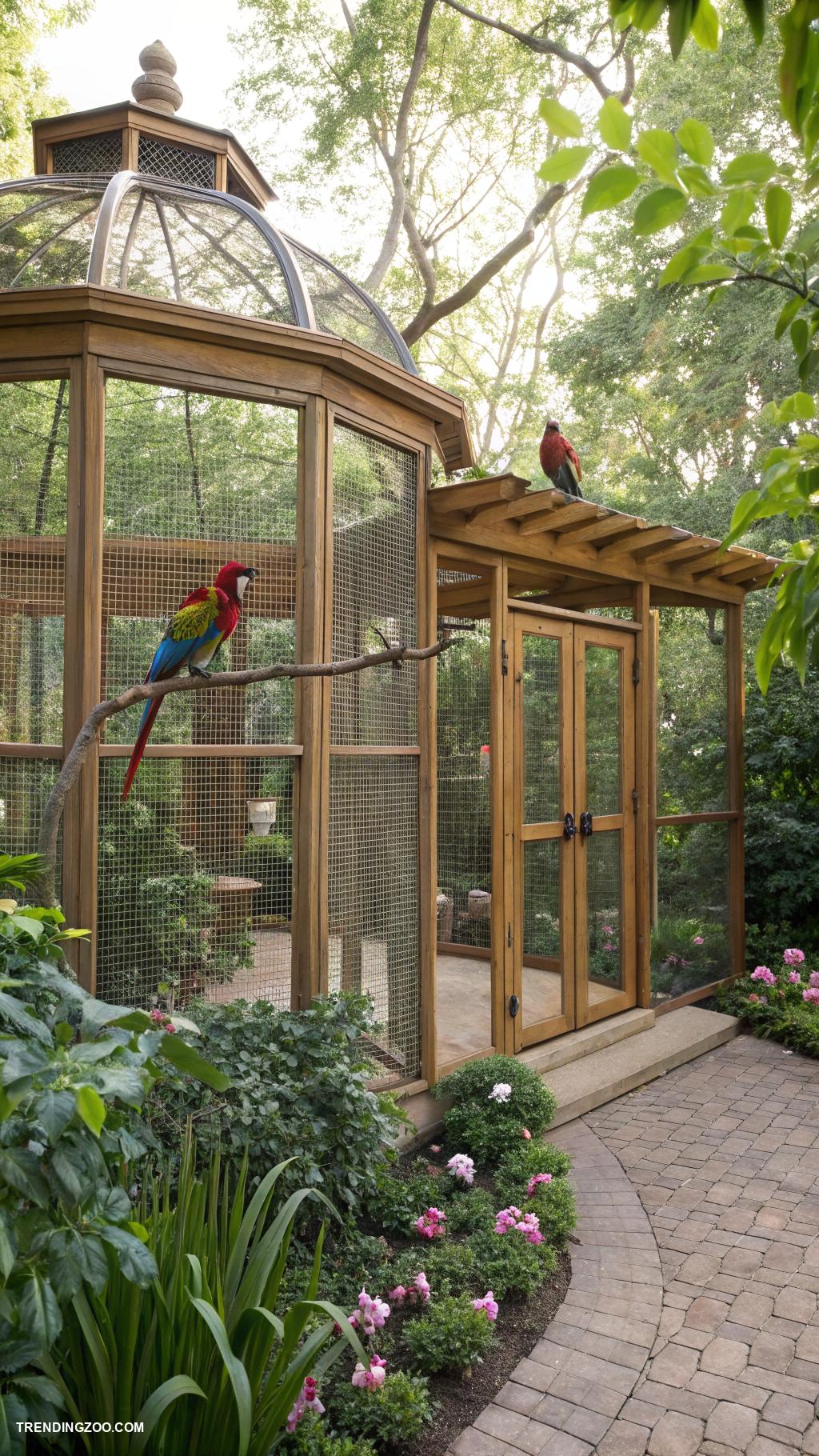 bird cage ideas Outdoor aviary for natural sunlight and fresh air