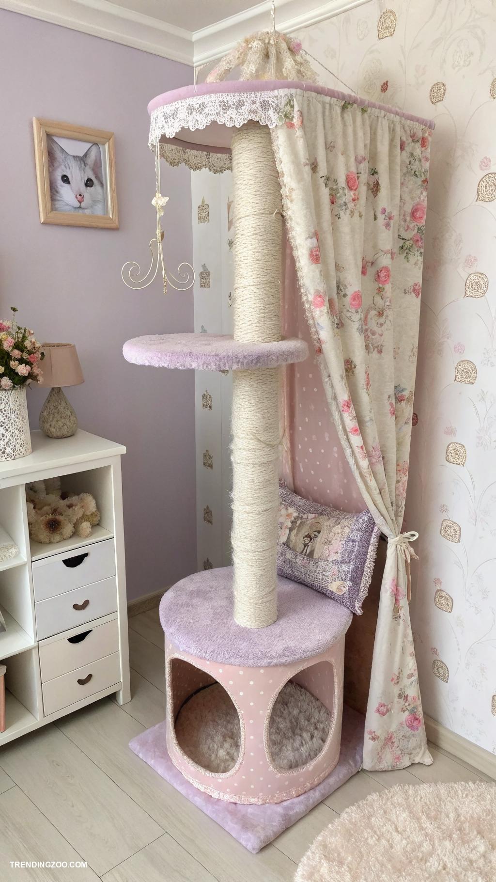 cat tree bedroom ideas Themed cat tree matching bedroom decor