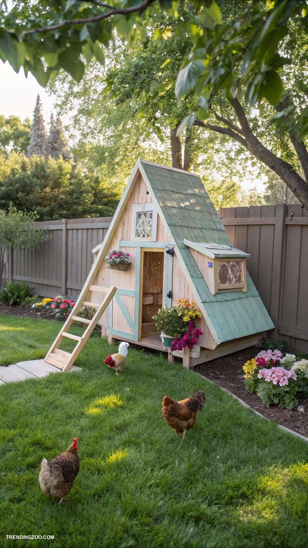 diy chicken house ideas A frame portable chicken house