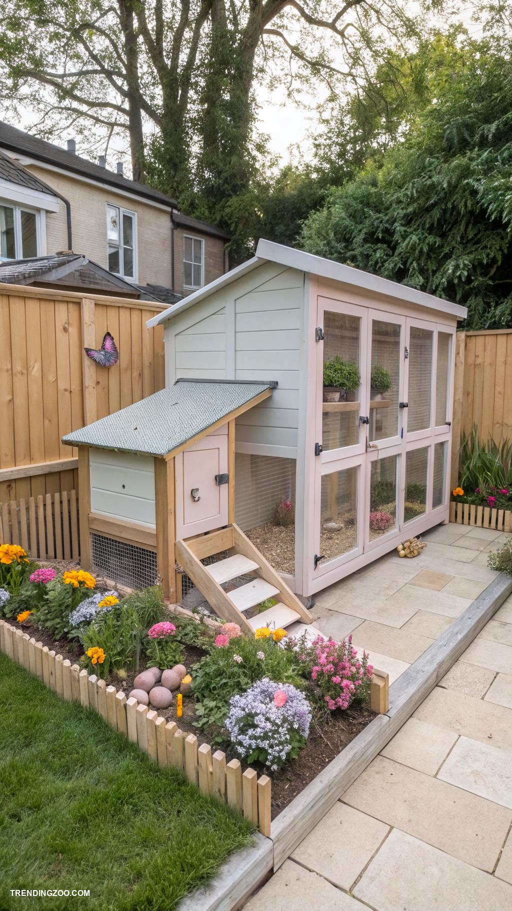 diy chicken house ideas Modern garden style chicken house
