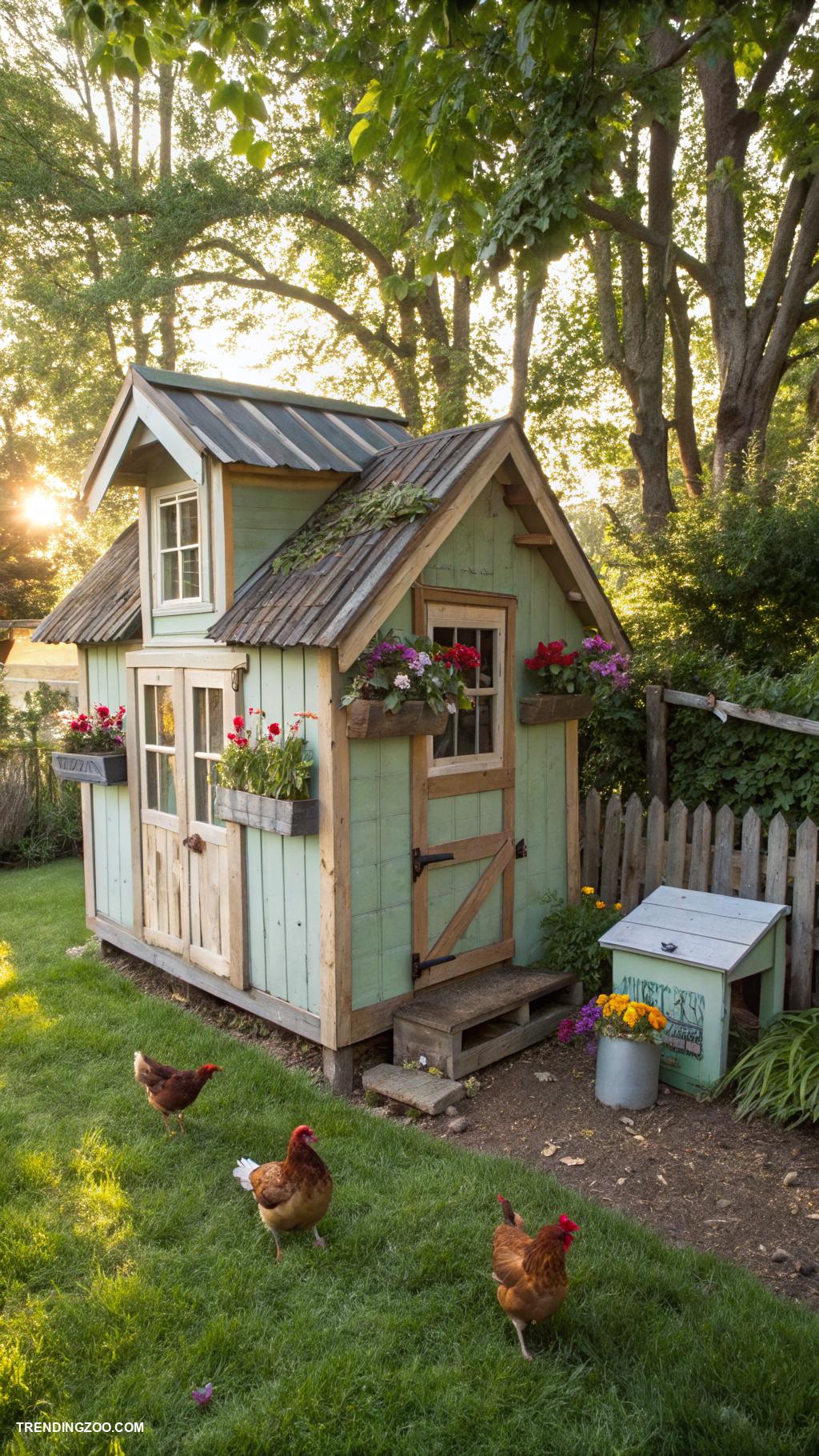 diy chicken house ideas Recycled pallets chicken coop