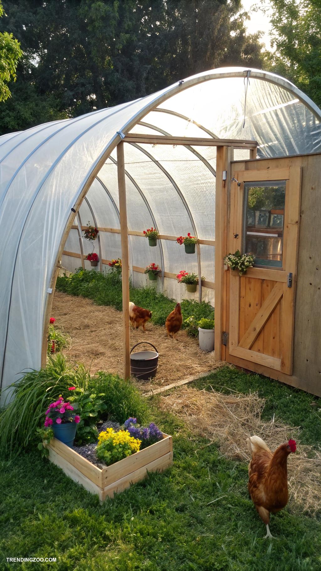 diy chicken house ideas Simple hoop house for chickens