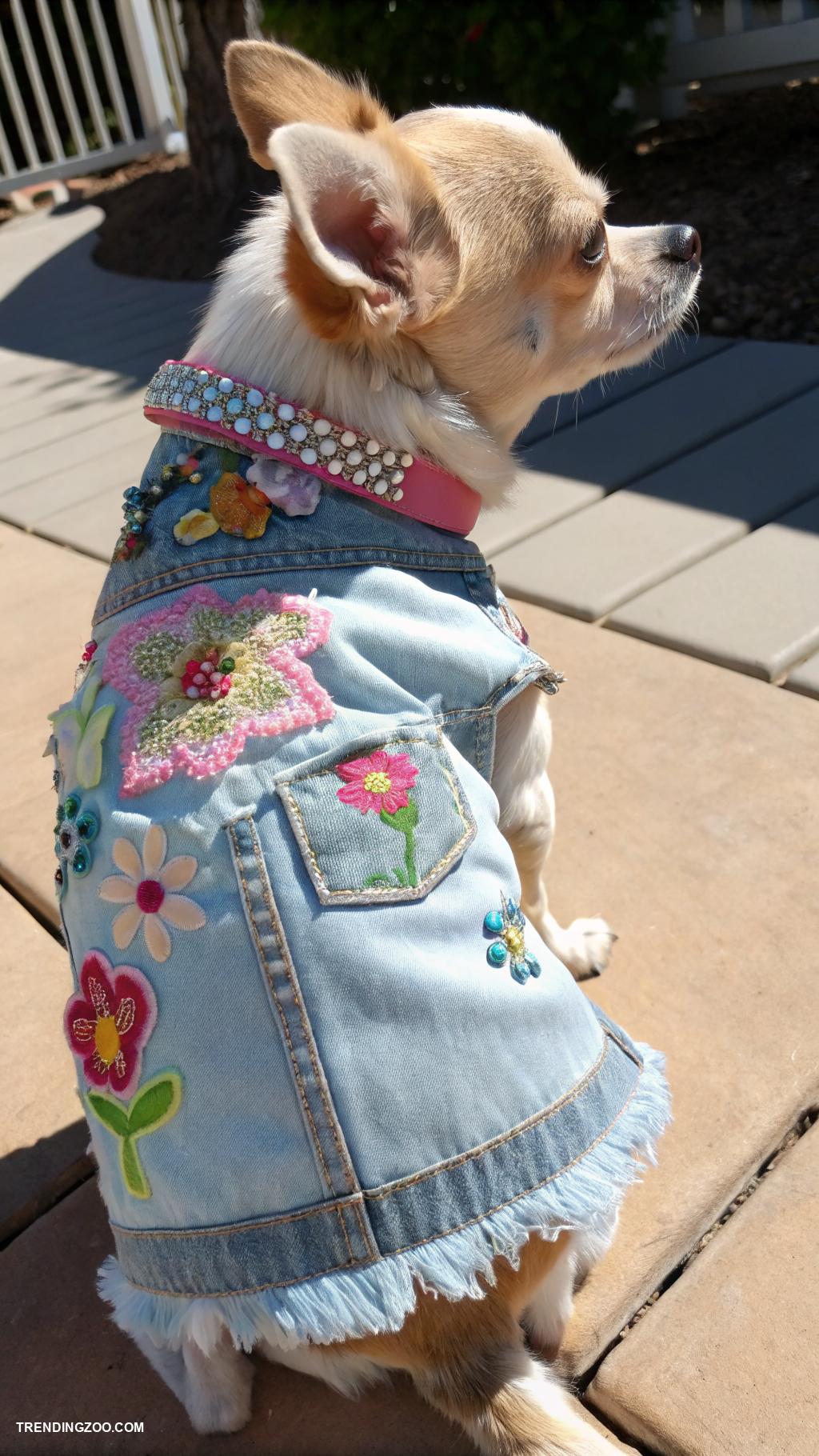 diy dog vest ideas Upcycled denim vest for unique style