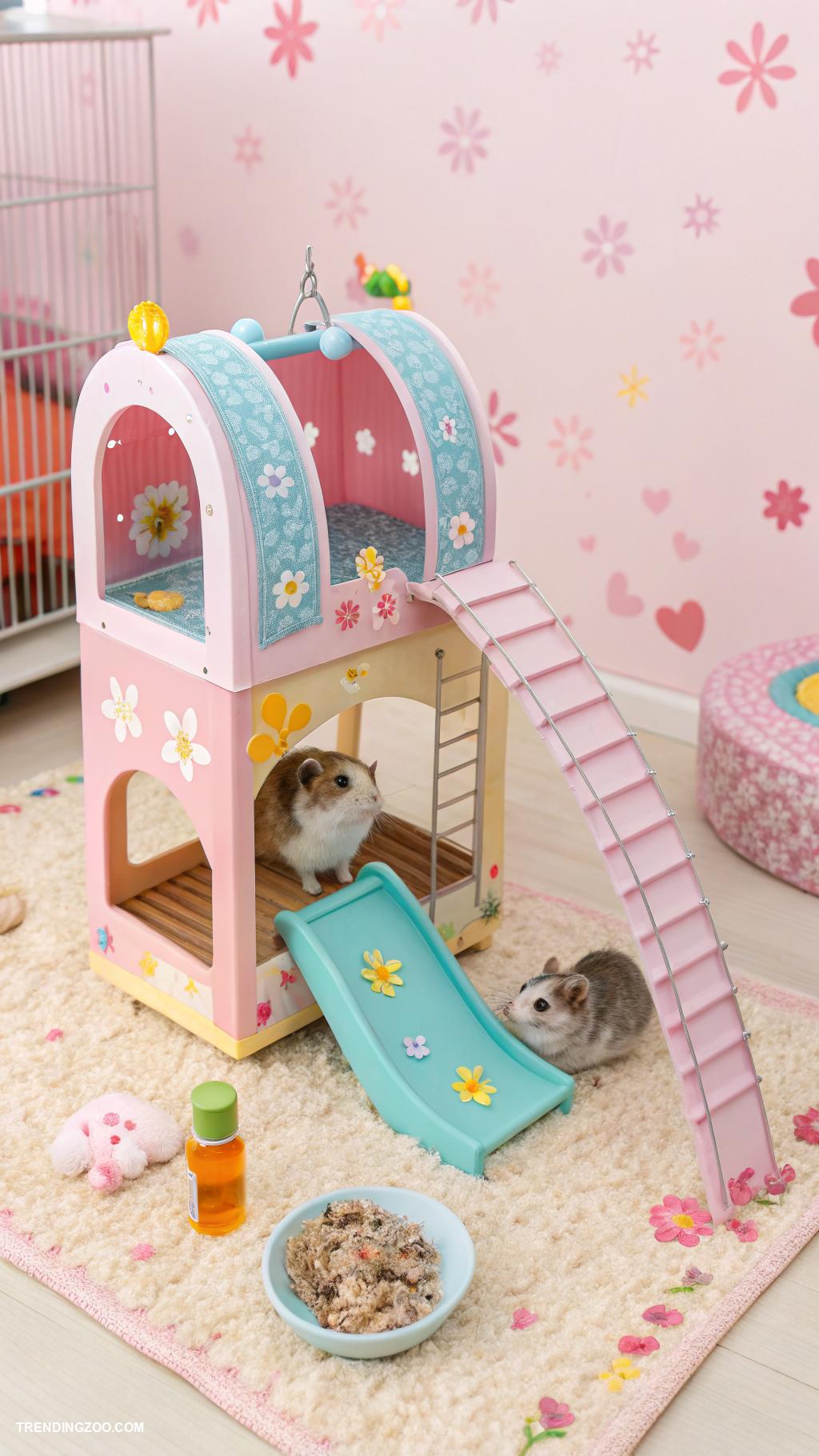 diy hamster stuff Design a multi level hamster playground with shelves