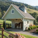 diy horse shelter A frame structure for lightweight solution