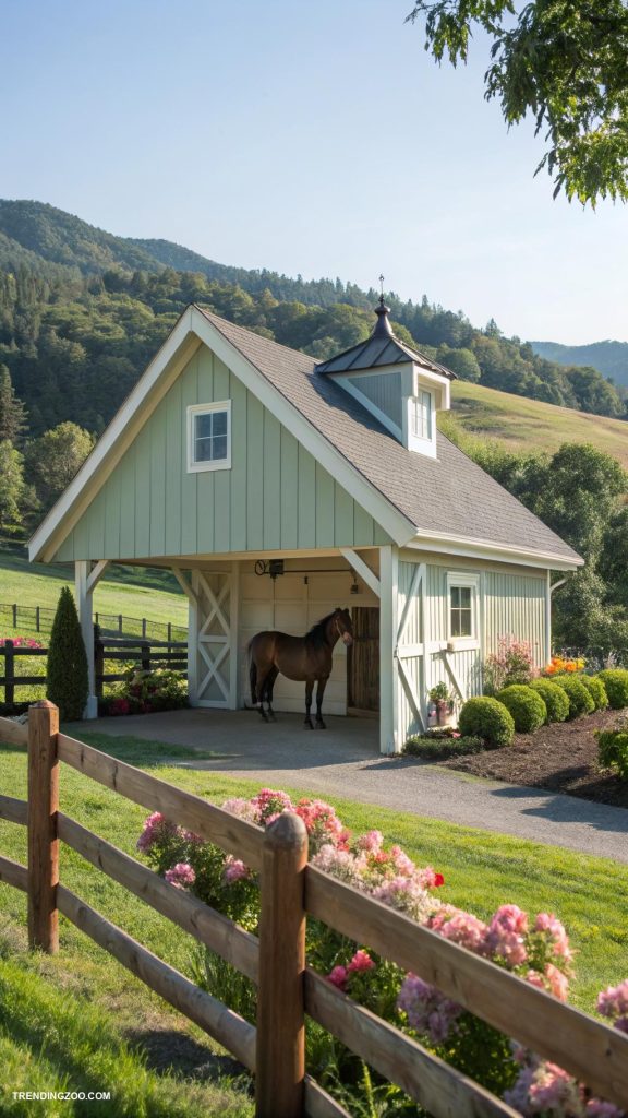 diy horse shelter A frame structure for lightweight solution