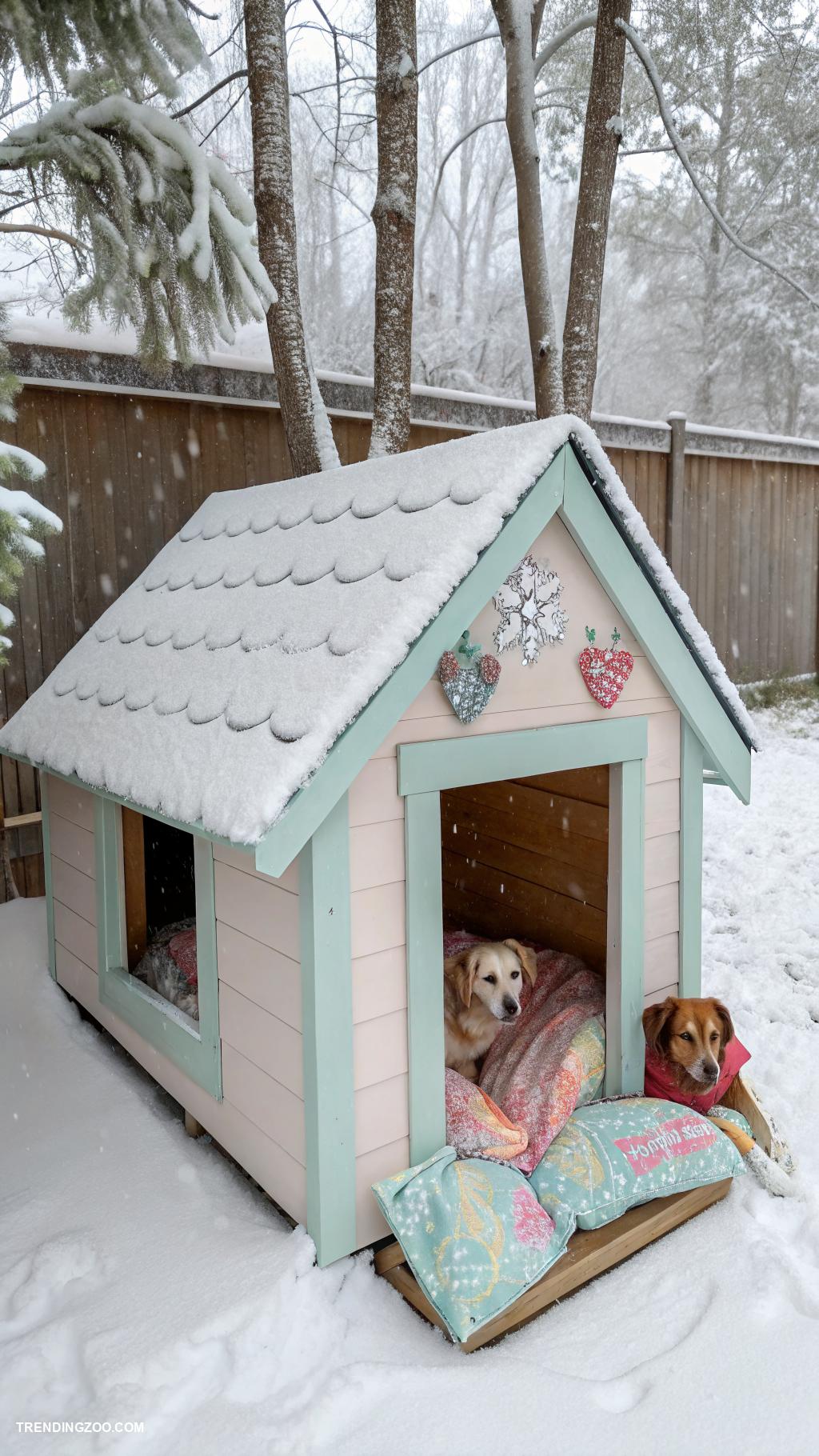 dog houses for multiple dogs Insulated dog house for winter comfort