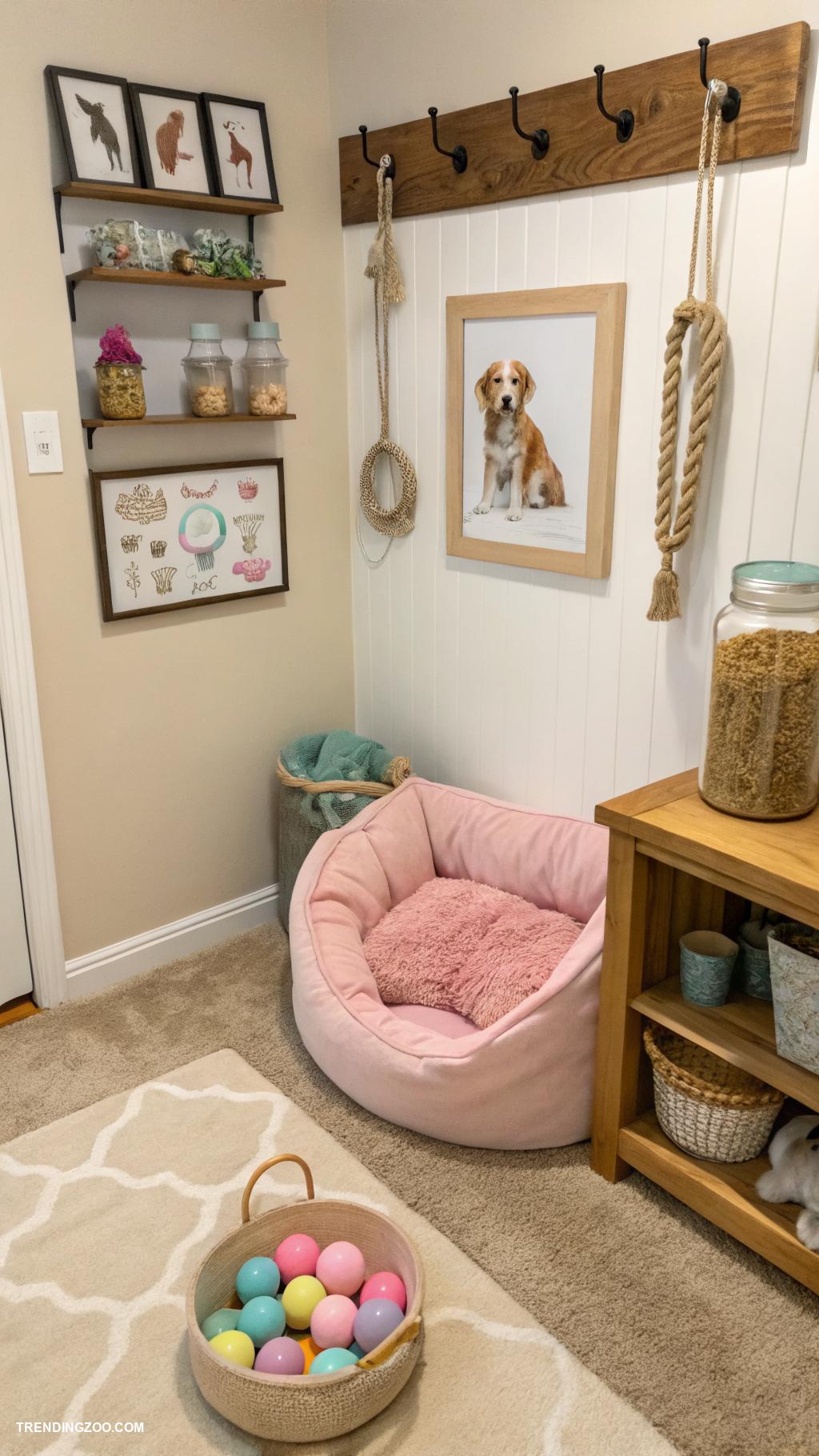 dog setup in bedroom Doggy play area in bedroom corner