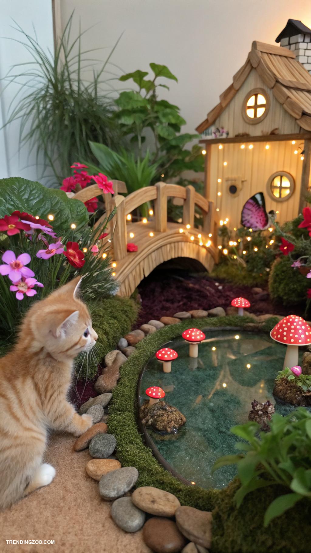 fairycore cat rooms Miniature fairy gardens for playful exploration