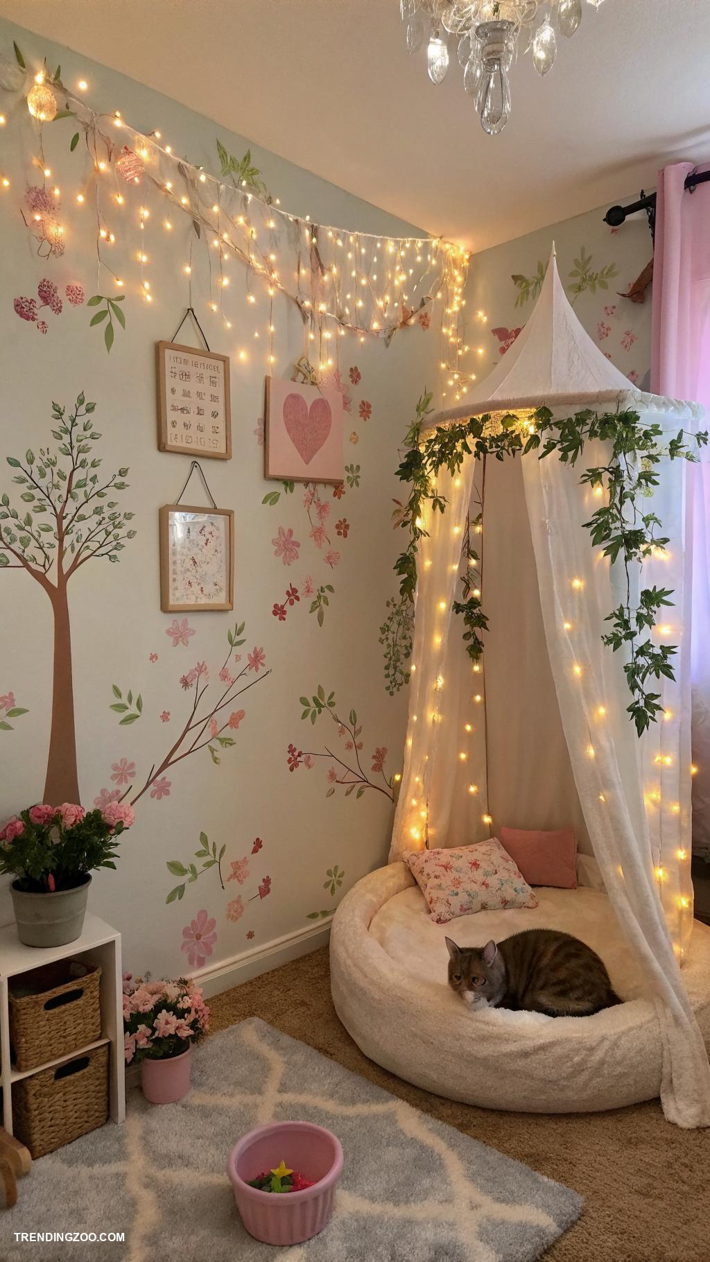 fairycore cat rooms Sparkling fairy lights and lanterns