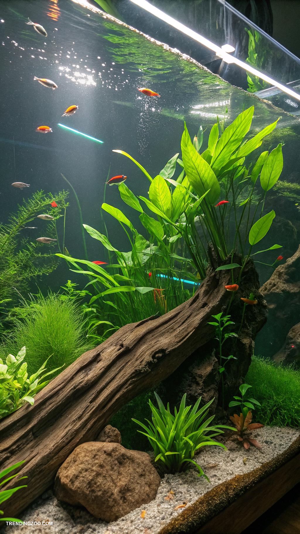 fish tank ideas Aquatic Jungle with Lush Plants