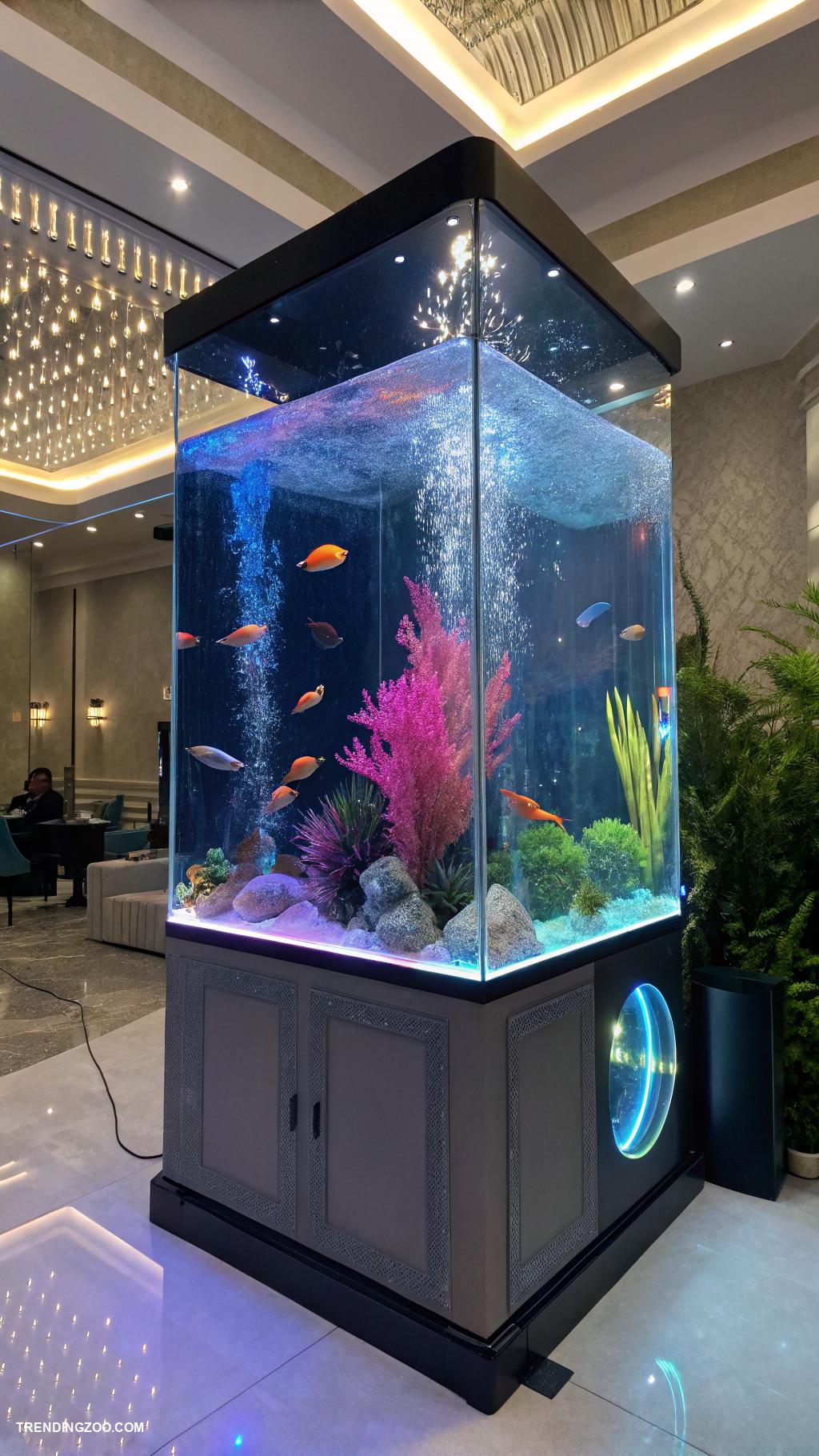 fish tank ideas Futuristic LED Light Show Aquarium