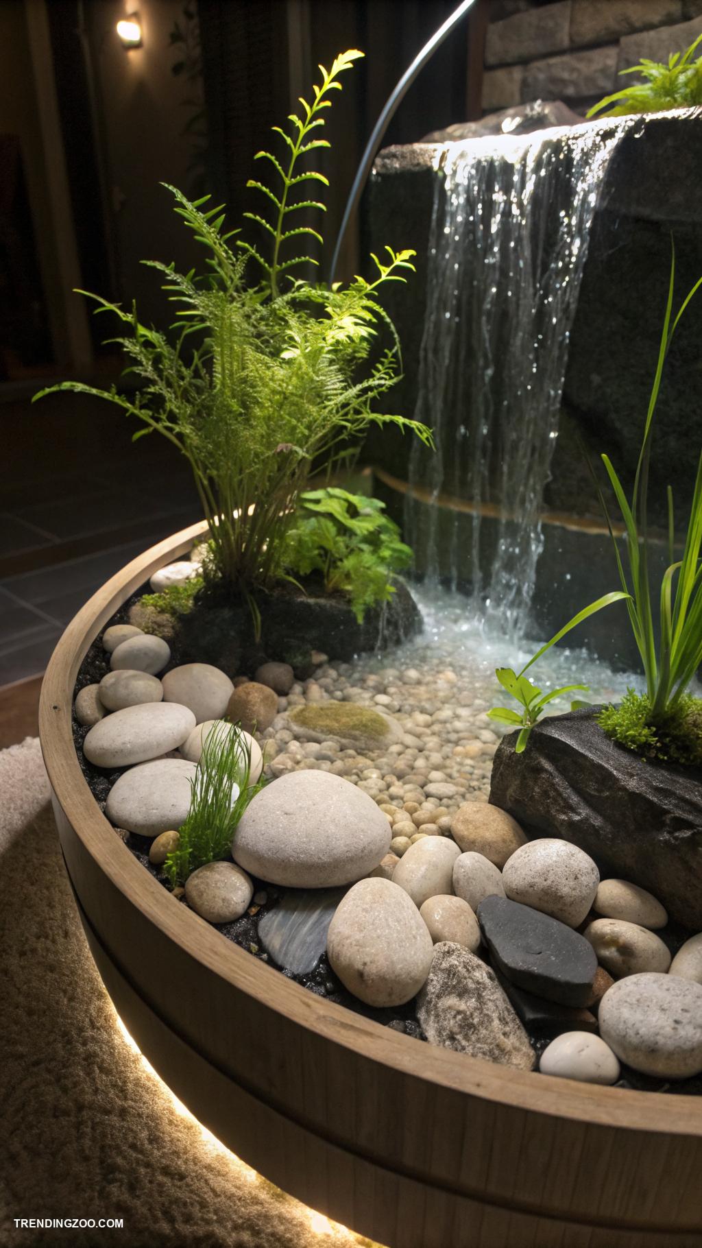 fish tank ideas Zen Garden with Peaceful Stones