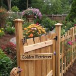garden fence ideas for dog owners Fence with dog proof footing