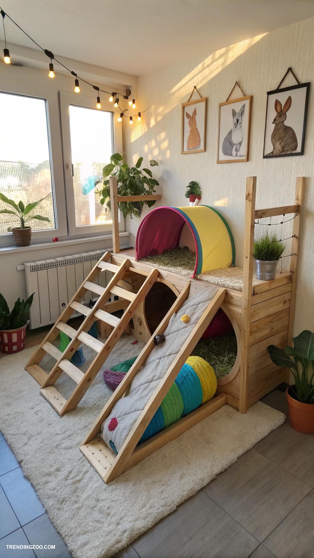 rabbit room ideas Indoor climbing structures for exercise