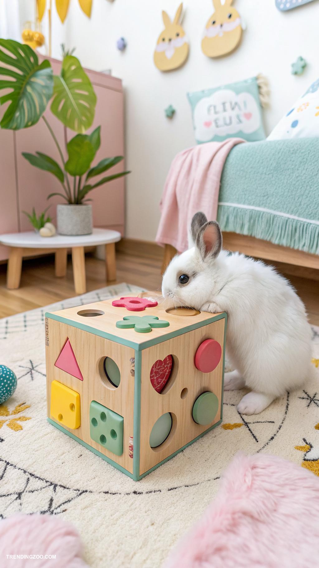 rabbit room ideas Interactive toys for mental stimulation
