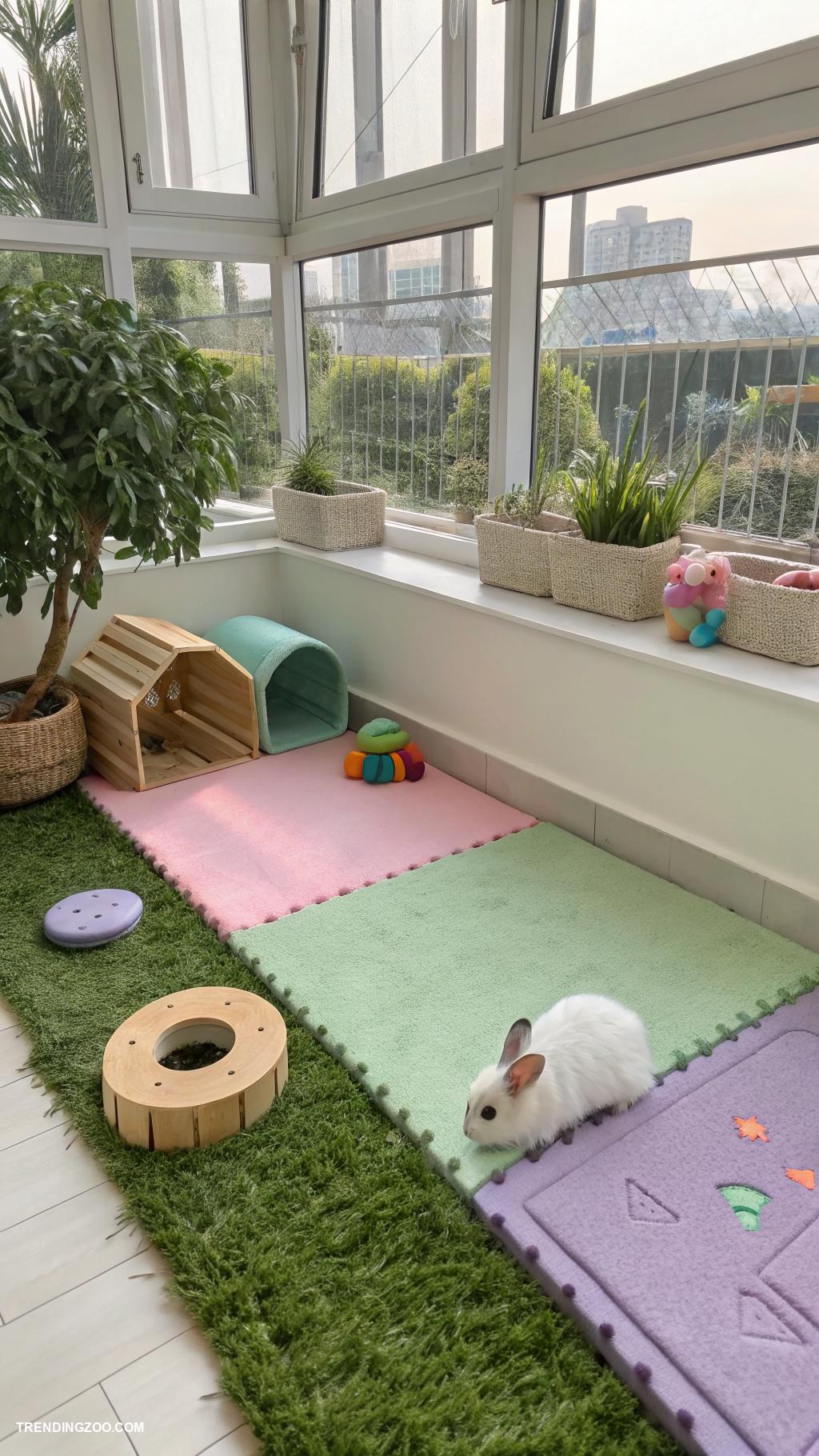 rabbit room ideas Open space for hopping and playing