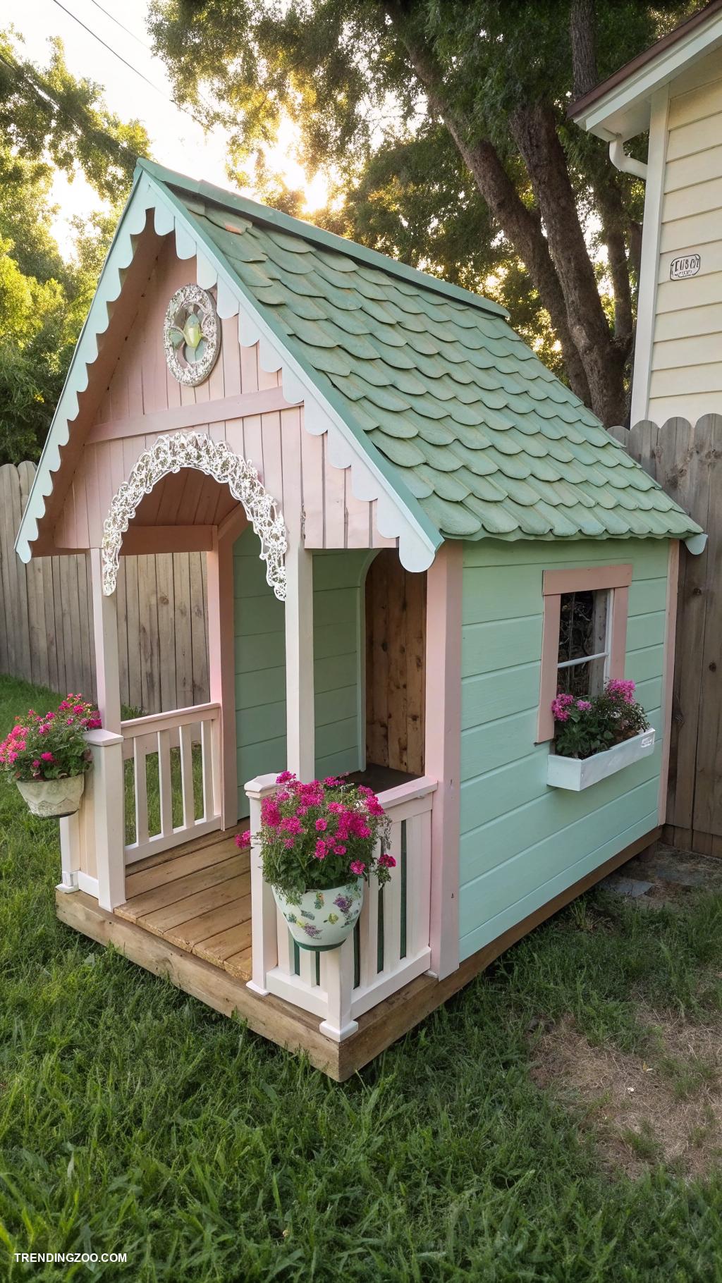 small dog houses Garden shed like DIY dog house