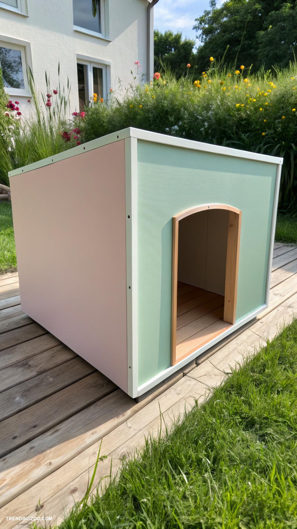 small dog houses Modern minimalist cube design