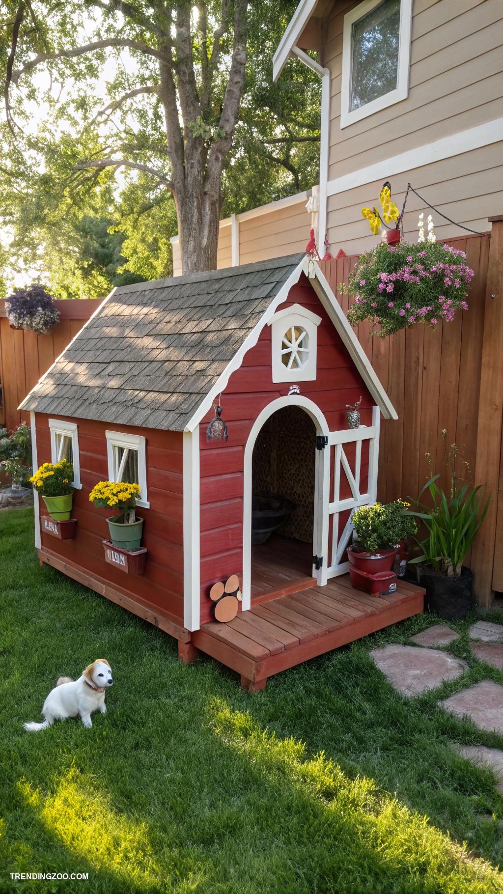 small dog houses Nostalgic barn style dog house