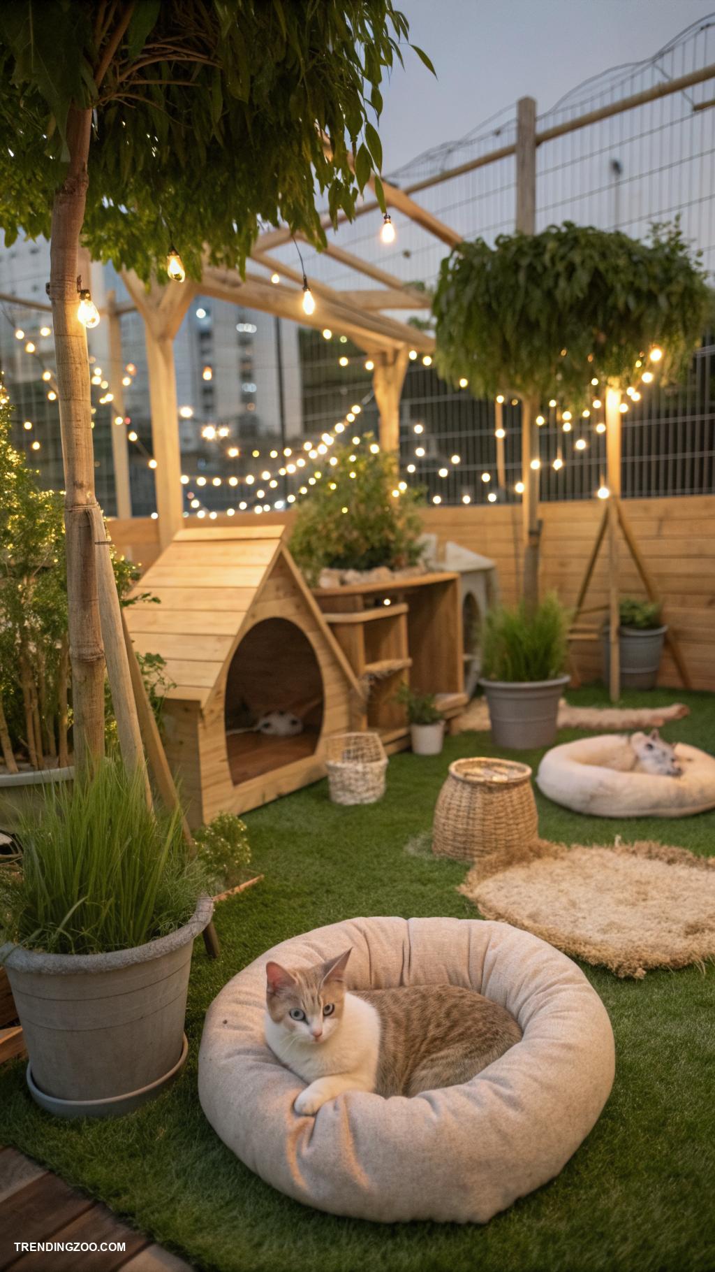 cat park Quiet zones for shy or anxious cats