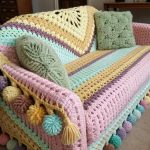 crochet cat couch Reversible crochet couch for versatile styles