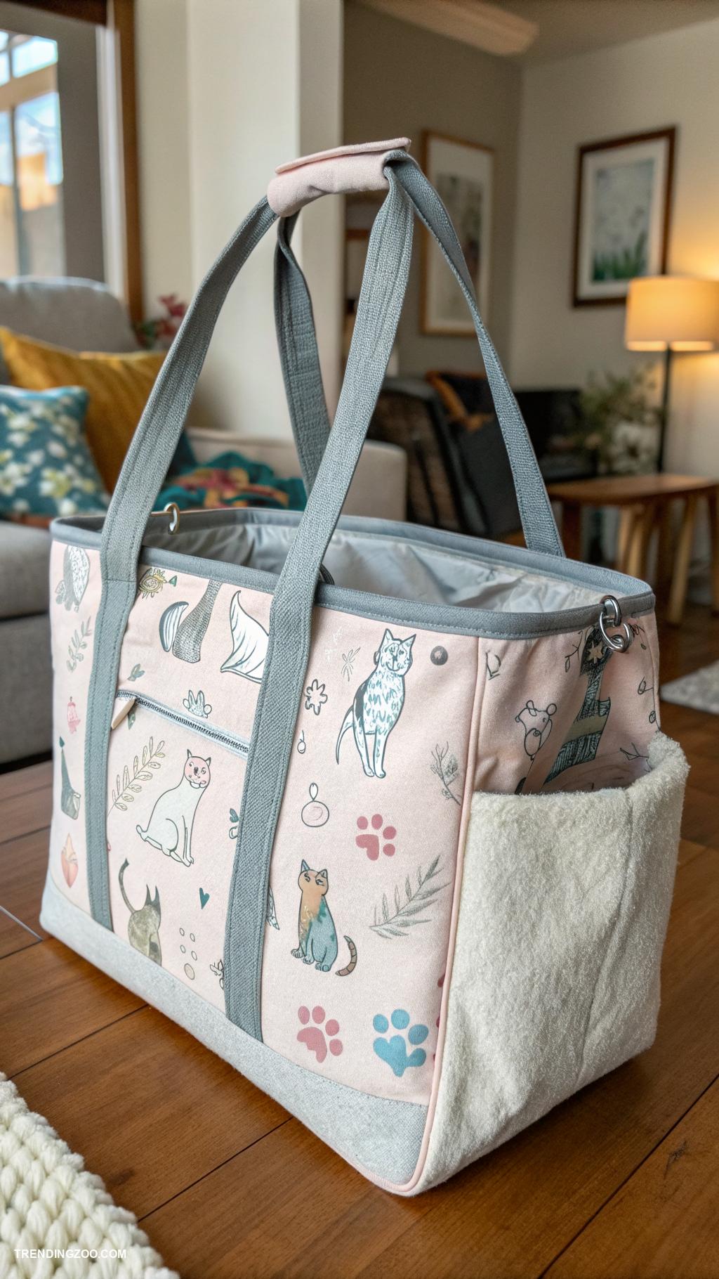 diy cat carrier Tote bag with sturdy handles