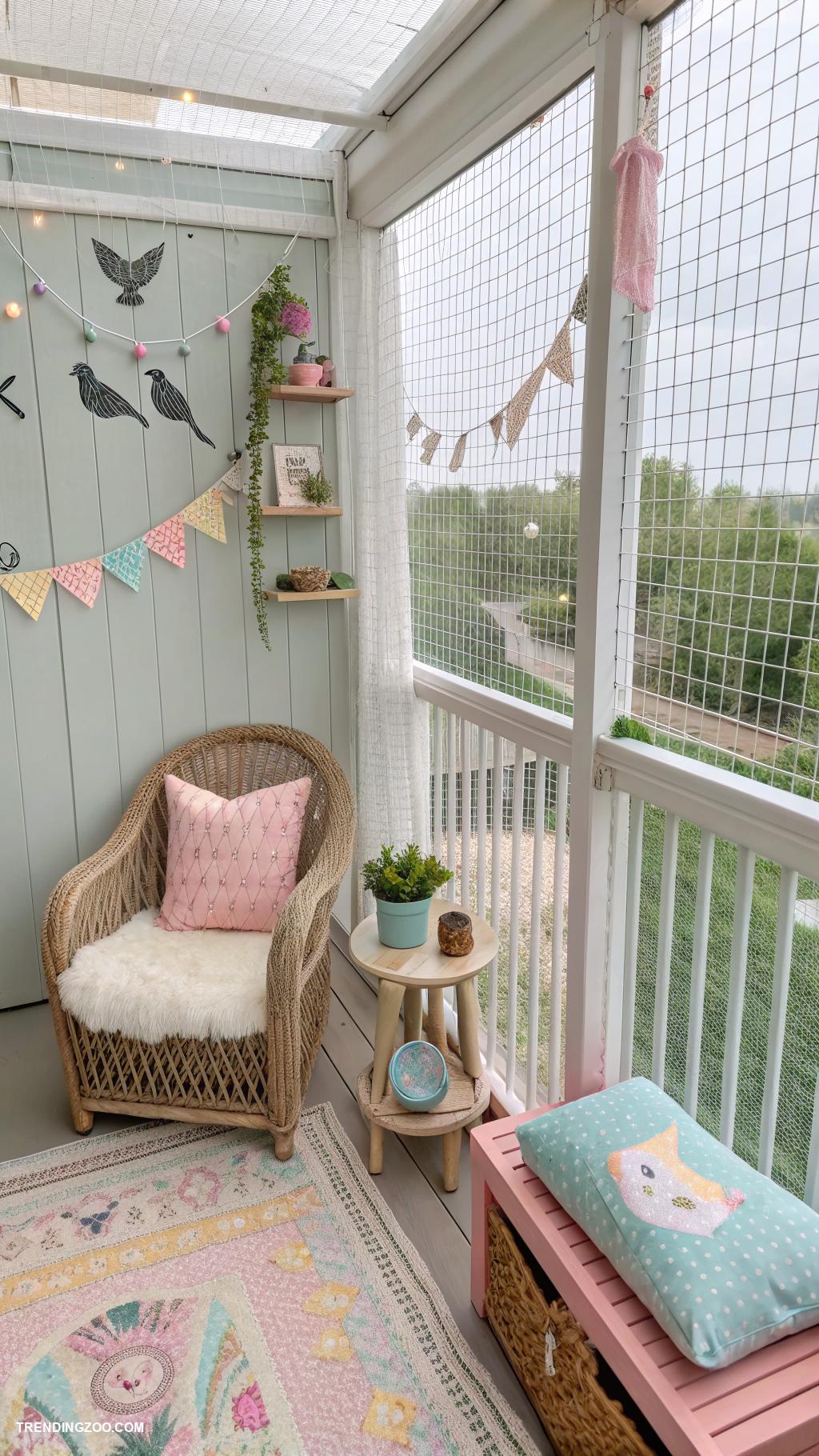 diy cat enclosure Screened balcony for fresh air adventure
