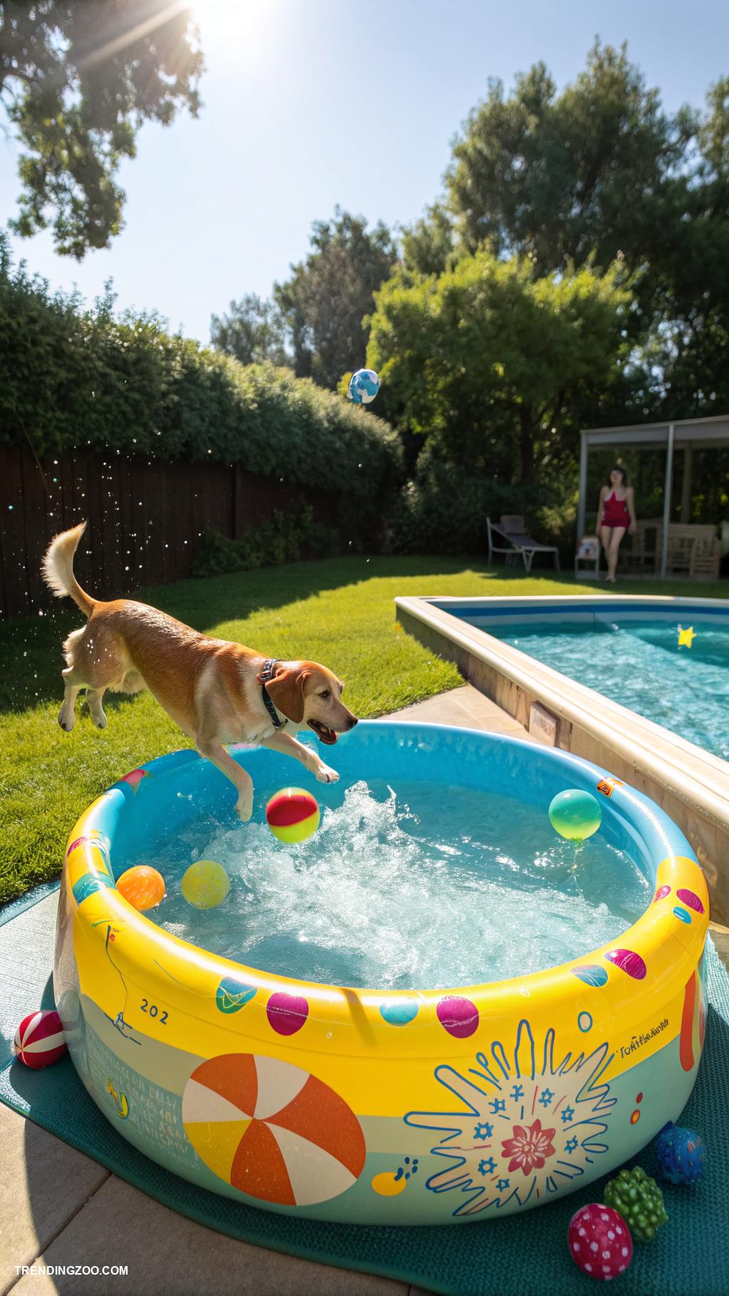 dog swimming pools DIY inflatable pool for backyard fun