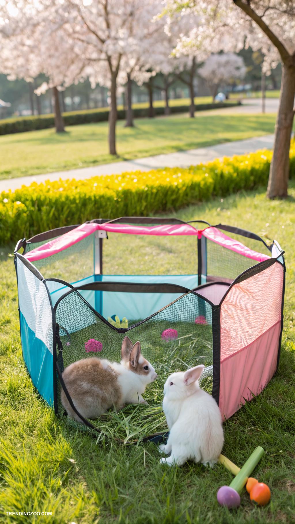 outdoor bunny enclosure Portable outdoor pens for travel
