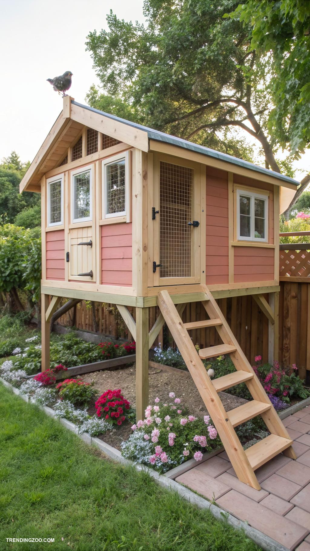 outdoor cat houses Elevated cat house on stilts