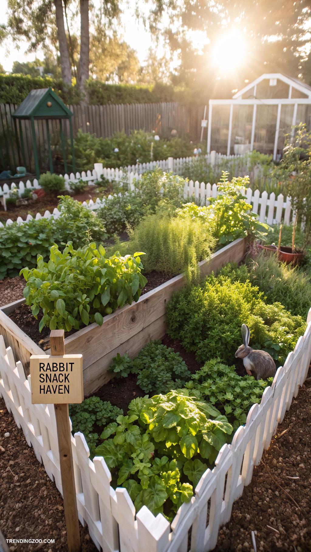 rabbit garden ideas Herb garden for fresh snacking options