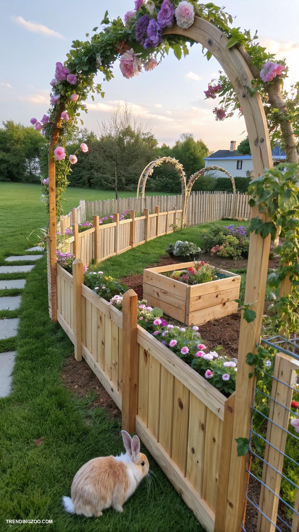 rabbit garden ideas Safe secure rabbit proof garden fencing