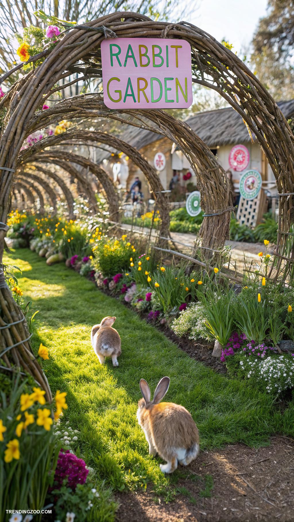 rabbit garden ideas Tunnels for exploration and enrichment