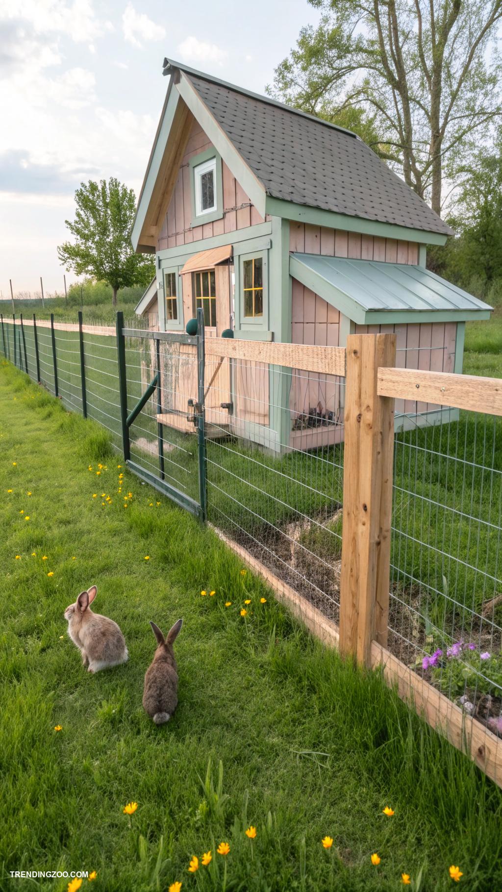 rabbit barn ideas Rabbit proof electric fencing for safety