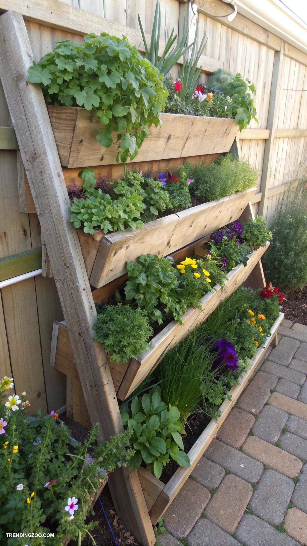rabbit barn ideas Vertical garden for rabbit friendly plants